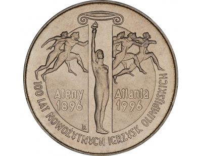 2 zł – 100 lat nowożytnych Igrzysk Olimpijskich (1896 - 1996)