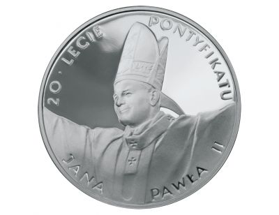 10 zł – 20-lecie pontyfikatu Jana Pawła II