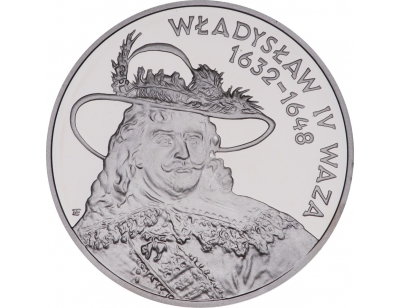 10 zł – Władysław IV Waza (1632 – 1648) popiersie