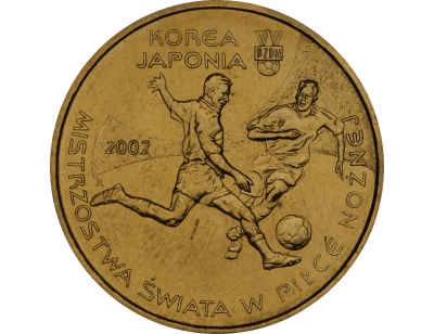 2 zł – Mistrzostwa Świata w Piłce Nożnej 2002 Korea/Japonia