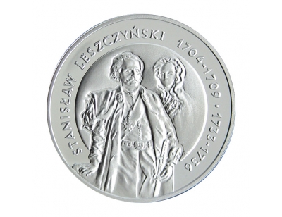 10 zł – Stanisław Leszczyński (1704-1709; 1733-1736) półpostać