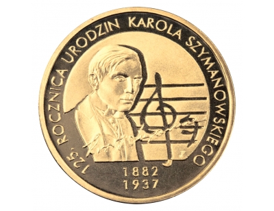 2 zł – 125. rocznica urodzin Karola Szymanowskiego (1882-1937)