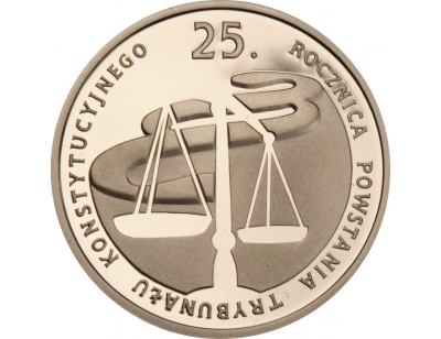 100 zł – 25. rocznica powstania Trybunału Konstytucyjnego