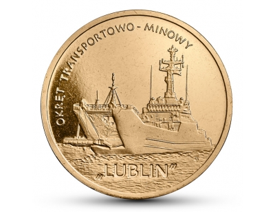 2 zł – Okręt transportowo-minowy „Lublin”