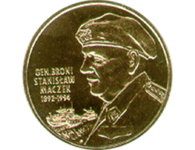 2 zł – Generał Brygady Stanisław Maczek (1892-1994)