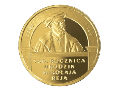 200 zł – Mikołaj Rej (1505-1569) – 500. rocznica urodzin