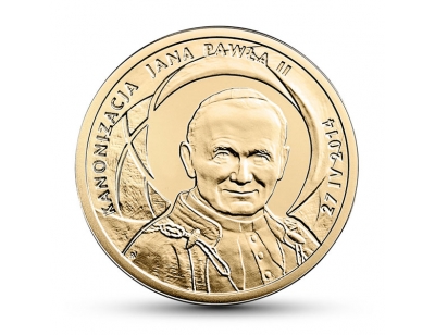 100 zł – Kanonizacja Jana Pawła II – 27 IV 2014