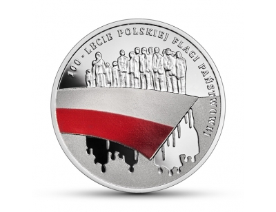 10 zł - 100-lecie polskiej flagi państwowej