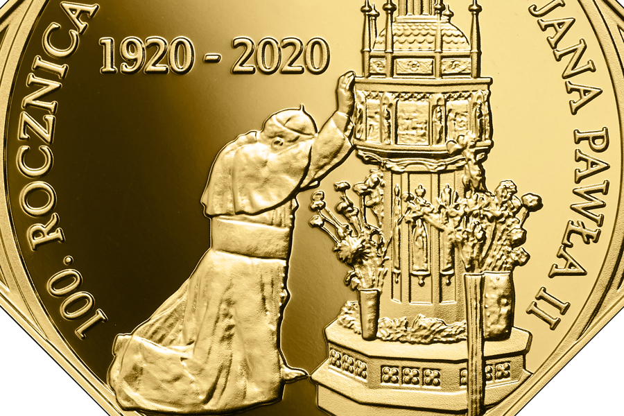 500zl-100-rocznica-urodzin-swietego-jana-pawla-II-rewers-monety-detale