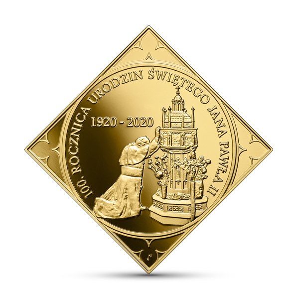 500zl-100-rocznica-urodzin-swietego-jana-pawla-II-rewers-monety